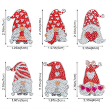 Charger l'image dans la galerie, Porte-Clés Diamond Painting 5D Gnome Rouge