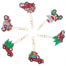 Charger l'image dans la galerie, Porte-Clés Diamond Painting 5D Noël 6 Pièces