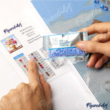 Charger l'image dans la galerie, Broderie Diamant - Prière de la Veillée de Noël 40x50cm toile tendue sur châssis