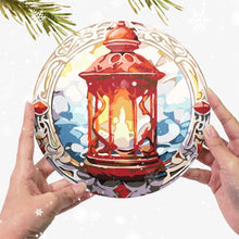 Charger l'image dans la galerie, Peinture par numéros Sets de Table 20 cm (6 pièces) - Maison en Pain d'Épices, Sapin de Noël et Designs d'Hiver