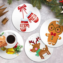 Charger l'image dans la galerie, Peinture par numéros Sets de Table 20 cm (4 pièces) - Thème de Noël 1