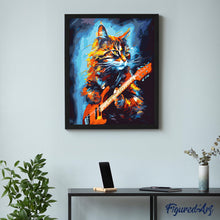 Charger l'image dans la galerie, Chat rocker en Abstrait