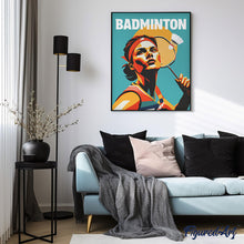 Charger l'image dans la galerie, Affiche sportive Badminton