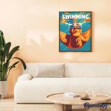 Charger l'image dans la galerie, Affiche sportive Natation
