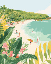 Charger l'image dans la galerie, Peinture par numéros Figured'Art Paradis du surf