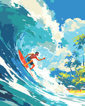 Charger l'image dans la galerie, Peinture par numéros Figured'Art Surf à Hawaï