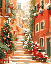 Charger l'image dans la galerie, Peinture par numéros Figured'Art Escalier enneigé à Noël