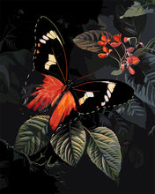 Charger l'image dans la galerie, Peinture par numéros Figured'Art Papillon Moneta Longwing et Feuillage