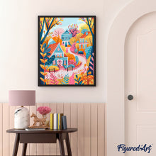 Charger l'image dans la galerie, Maisons colorées en Automne