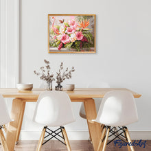 Charger l'image dans la galerie, Hibiscus et flamant rose