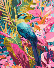 Charger l'image dans la galerie, Peinture par numéros Figured'Art Oiseau bleu tropical