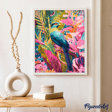 Charger l'image dans la galerie, Oiseau bleu tropical