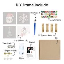 Charger l'image dans la galerie, Mini Peinture par numéros 15x15cm (4 pièces) - Icônes Classiques de Noël 1