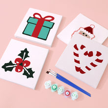 Charger l'image dans la galerie, Mini Peinture par numéros 15x15cm (4 pièces) - Icônes Classiques de Noël 2