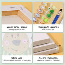 Charger l'image dans la galerie, Mini Peinture par numéros 15x15cm (9 pièces) - Personnages Mignons de Noël