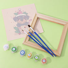 Charger l'image dans la galerie, Mini Peinture par numéros 15x15cm (6 pièces) - Chiens de Noël dans des Tasses