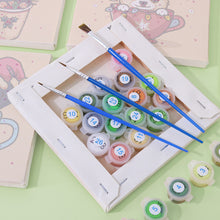 Charger l'image dans la galerie, Mini Peinture par numéros 15x15cm (6 pièces) - Chiens de Noël dans des Tasses