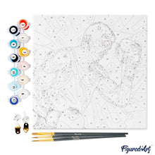 Charger l'image dans la galerie, Mini Peinture par Numéros 20x20cm avec cadre Affiche sportive Boxe