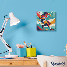 Charger l'image dans la galerie, Mini Peinture par Numéros 20x20cm avec cadre Affiche sportive Rugby