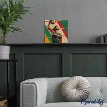 Charger l'image dans la galerie, Mini Peinture par Numéros 20x20cm avec cadre Affiche sportive Volley