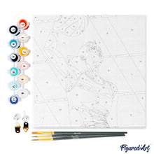 Charger l'image dans la galerie, Mini Peinture par Numéros 20x20cm avec cadre Affiche sportive Volley