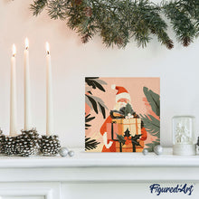 Charger l'image dans la galerie, Mini Peinture par Numéros 20x20cm avec cadre Cadeau du Père Noël
