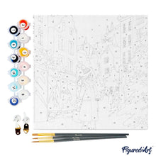 Charger l'image dans la galerie, Mini Peinture par Numéros 20x20cm avec cadre Achats d'hiver