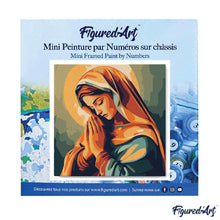 Charger l'image dans la galerie, Mini Peinture par Numéros 20x20cm avec cadre Marie en Prière