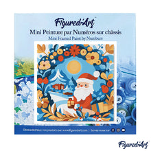 Charger l'image dans la galerie, Mini Peinture par Numéros 20x20cm avec cadre Couronne et Père Noël