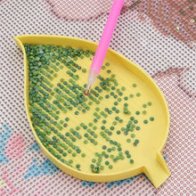 Charger l'image dans la galerie, 1 Paire de Plateaux Organisationnels Diamond Painting Design de Feuille Jaune Accessoire