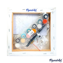 Charger l'image dans la galerie, Mini Peinture par Numéros 20x20cm avec cadre Affiche sportive Volley