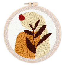 Charger l'image dans la galerie, Punch Needle Feuille et Soleil Rouge