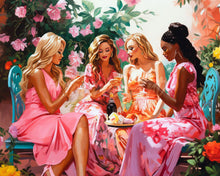 Charger l'image dans la galerie, Diamond Painting - Broderie Diamant - Toast des Divas au Jardin 40x50cm toile tendue sur châssis