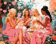 Charger l'image dans la galerie, Peinture par numéros Figured'Art Toast des Divas au Jardin