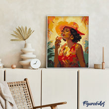 Charger l'image dans la galerie, Femme buvant un verre Art Déco