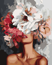 Charger l&#39;image dans la galerie, Peinture par numéros Figured&#39;Art Beauté derrière les fleurs