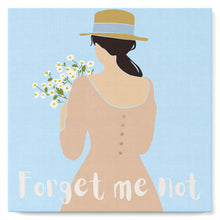 Charger l'image dans la galerie, Mini Peinture par Numéros petit format 20x20cm avec cadre Forget me not