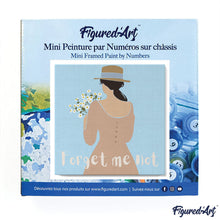 Charger l'image dans la galerie, Mini Peinture par Numéros 20x20cm avec cadre Forget me not
