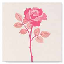 Charger l'image dans la galerie, Mini Peinture par Numéros petit format 20x20cm avec cadre Rose sur Tige