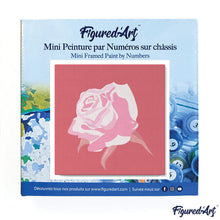 Charger l'image dans la galerie, Mini Peinture par Numéros 20x20cm avec cadre Corolle de Rose
