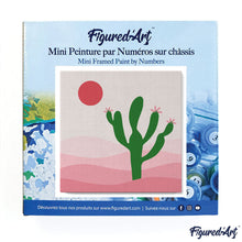Charger l'image dans la galerie, Mini Peinture par Numéros 20x20cm avec cadre Cactus