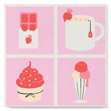 Charger l'image dans la galerie, Mini Peinture par Numéros petit format 20x20cm avec cadre Gourmandises