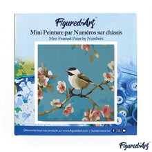Charger l'image dans la galerie, Mini Peinture par Numéros 20x20cm avec cadre Oiseau et Papillon