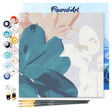Charger l'image dans la galerie, Mini Peinture par Numéros 20x20cm avec cadre Feuilles de Caoutchouc