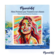 Charger l'image dans la galerie, Mini Peinture par Numéros 20x20cm avec cadre Blonde Pop Art
