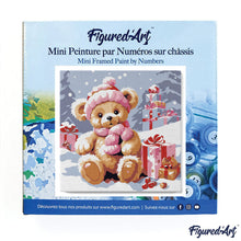 Charger l'image dans la galerie, Mini Peinture par Numéros 20x20cm avec cadre Ours en Peluche et Cadeaux