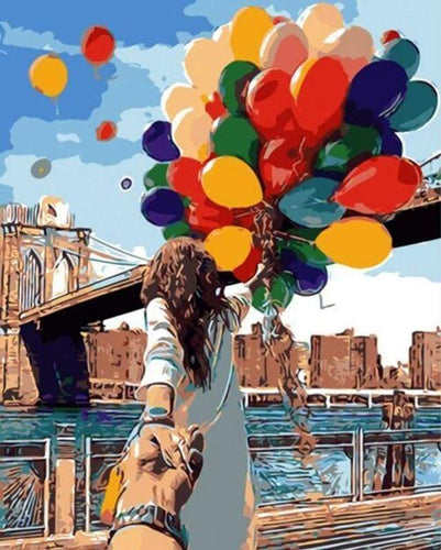 peinture par numéros | Ballons Colorés | envies dailleurs facile romantique | FiguredArt