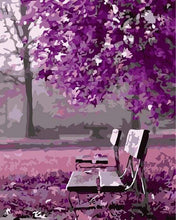 Charger l'image dans la galerie, peinture par numéros | Banc dans le Parc | fleurs intermédiaire nouveautés paysages | FiguredArt