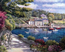 Charger l'image dans la galerie, peinture par numéros | Bateaux sur la Méditerranée | bateaux complexe nouveautés paysages | FiguredArt
