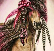Charger l'image dans la galerie, Broderie Diamant | Broderie Diamant - Cheval de fête | animaux Broderie Animaux chevaux | FiguredArt